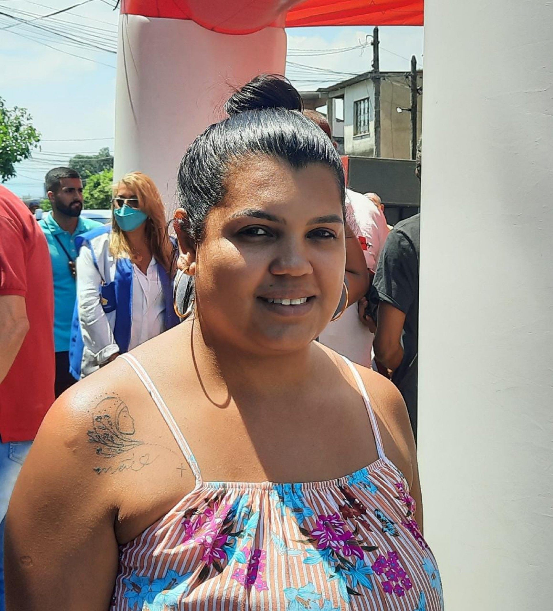 Na ação de hoje, Paula Caroline, de 31 anos, sugeriu a criação de mais uma creche no bairro Vila Rosali - Divulgação