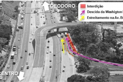 Avenida Brasil terá novas interdições para obras a partir deste sábado; confira o esquema