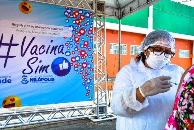 Nilópolis continua com vacinação contra Covid-19 de pessoas com 18 anos ou mais