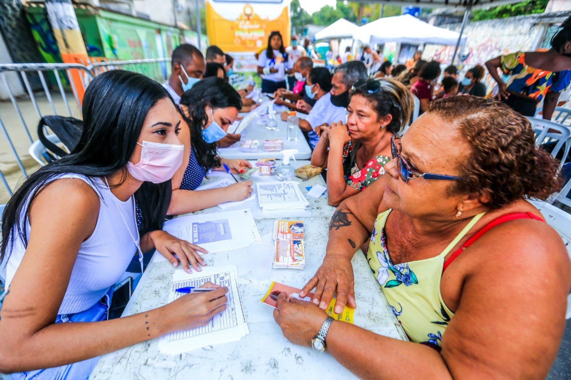 A ação social ofereceu diversos serviços a moradores do bairro São Leopoldo e adjacências - Rafael Barreto / PMBR