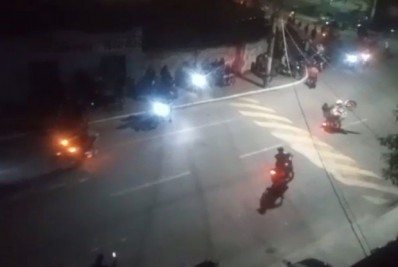 Vídeo: grupo de motoqueiros realizam 