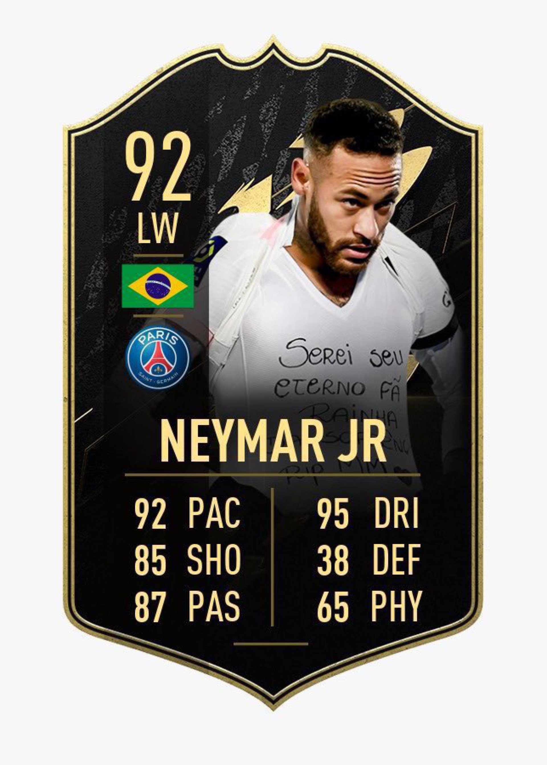 Nova carta de Neymar no Fifa 22 - Reprodução