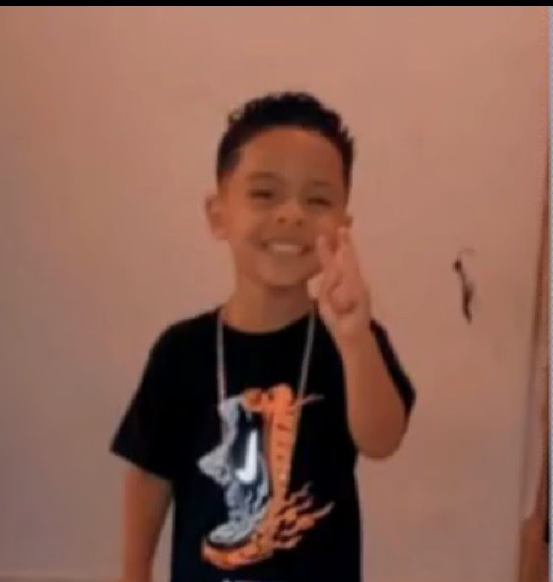 Kaynnan Miguel Paiva, de 3 anos, morto após incêndio em uma casa no Complexo do Chapadão - Reprodução redes sociais