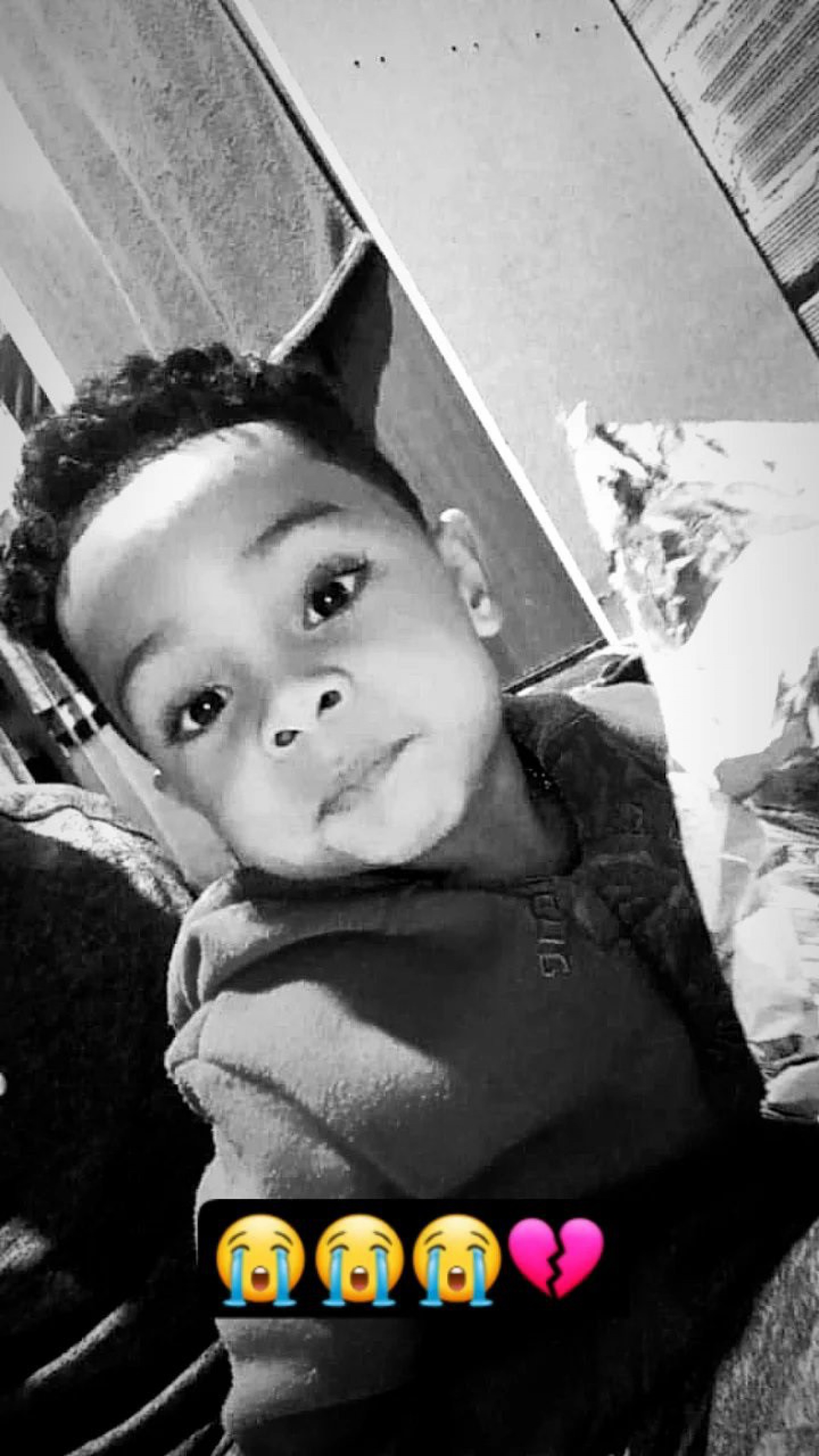 Kaynnan Miguel Paiva, de 3 anos, morto após incêndio em uma casa no Complexo do Chapadão - Reprodução redes sociais