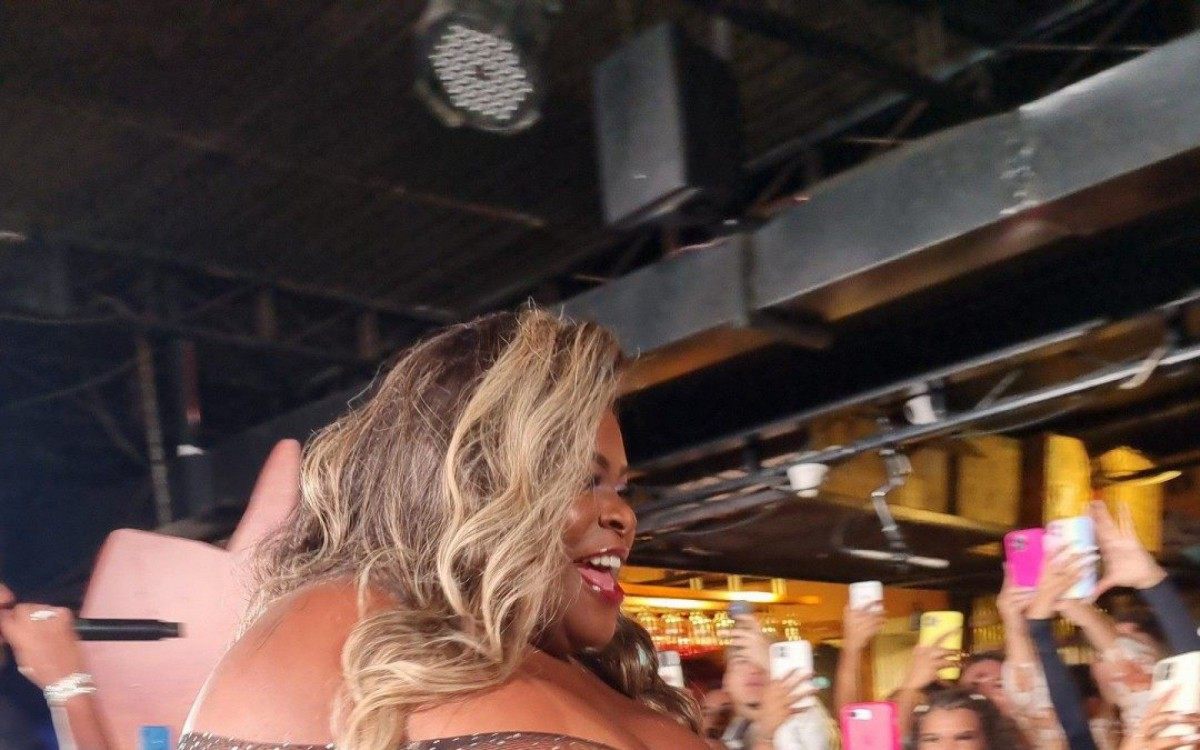 Jojo Todynho se apresenta em gravação de DVD na comunidade do Vidigal, na Zona Sul do Rio