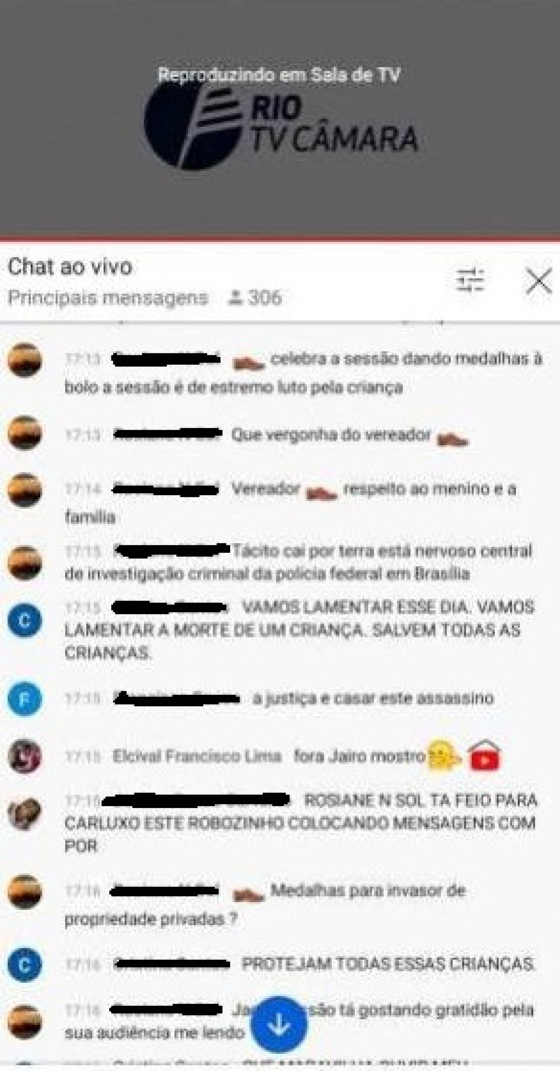 Coment&aacute;rios ofensivos contra Monica Benicio em chat da C&acirc;mara dos Vereadores - Reprodu&ccedil;&atilde;o