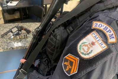 PM prende assaltante com arma de fogo em Mesquita