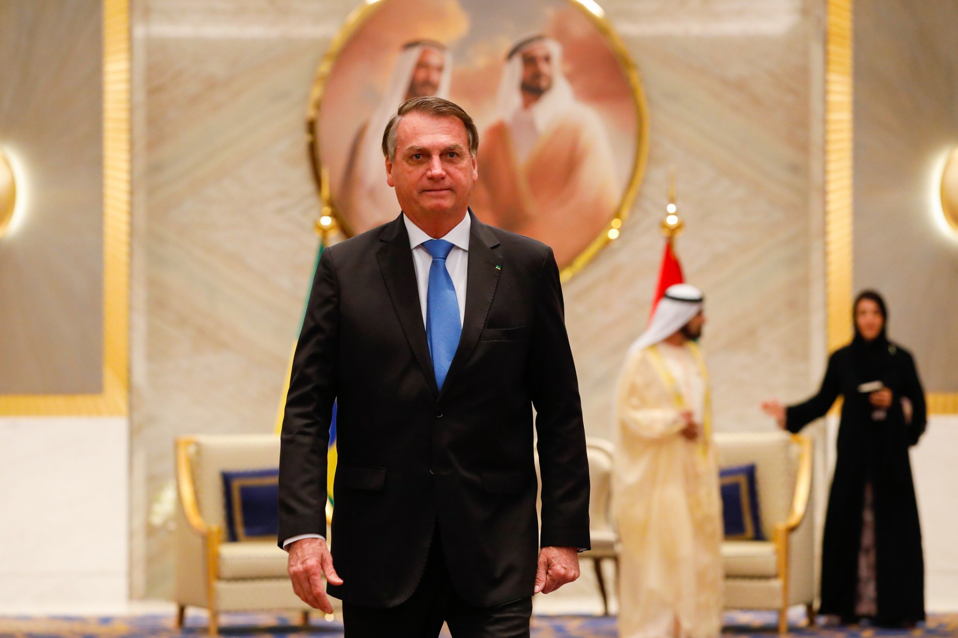 Jair Bolsonaro em viagem a Dubai em novembro de 2021 - Alan Santos/PR