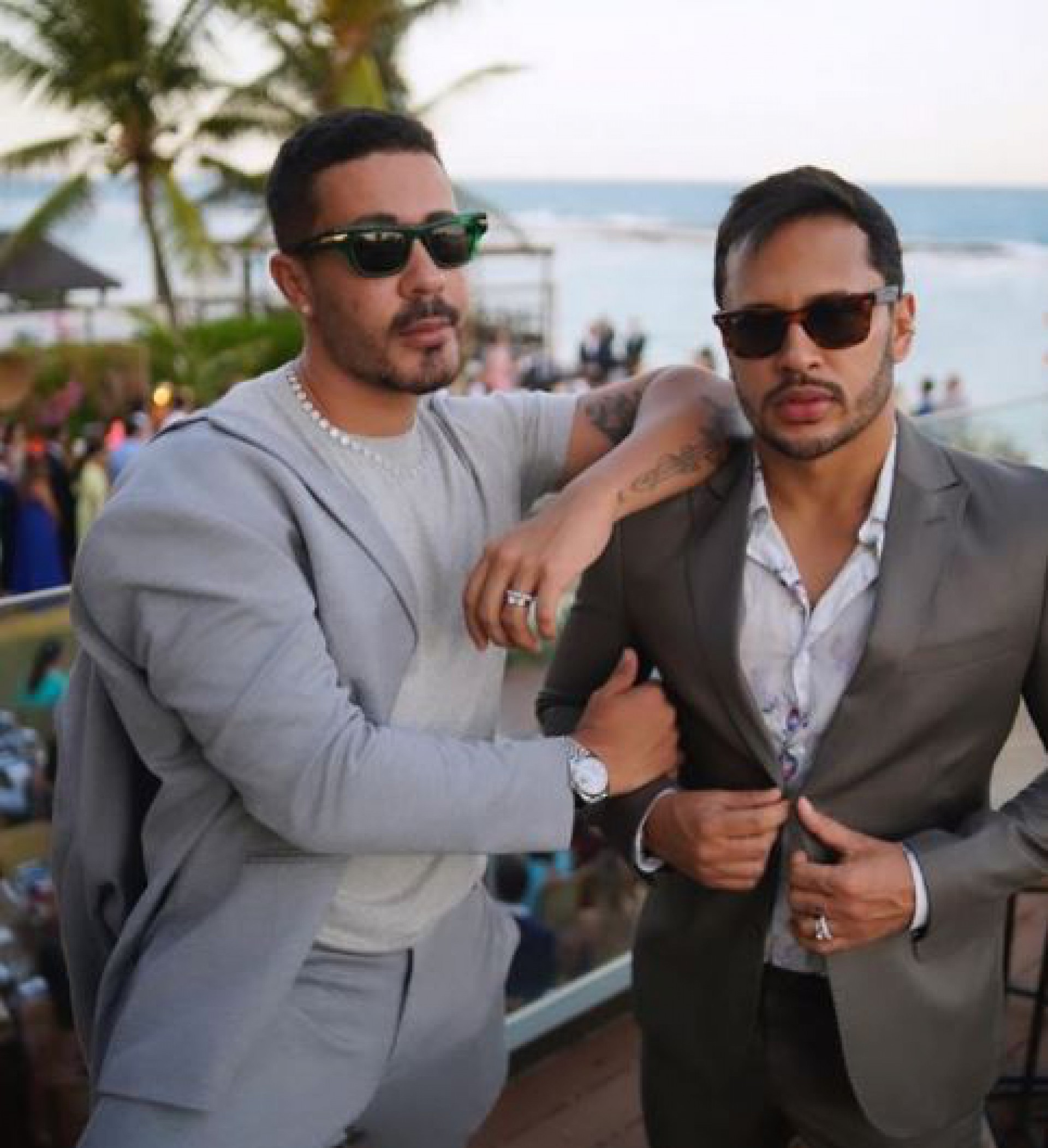 Carlinhos Maia e amigo Saymon Ávila no evento - Reprodução