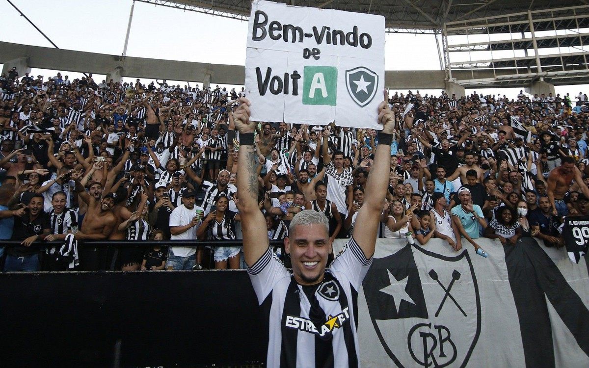 Botafogo conquistou acesso para a S&eacute;rie A com vit&oacute;ria sobre o Oper&aacute;rio - Vitor Silva/ Botafogo