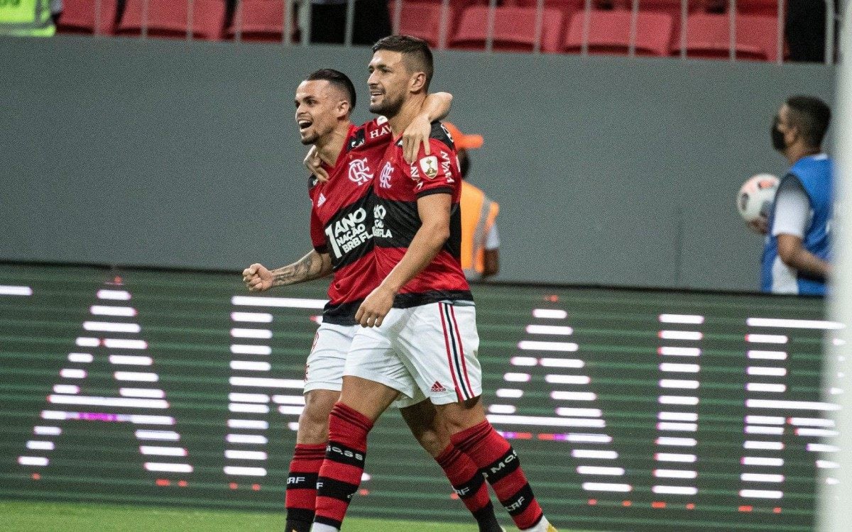 Comentarista afirma: 'Ausência de Arrascaeta aumenta chances de Michael na final da Libertadores'
 - Foto: Alexandre Vidal/Flamengo