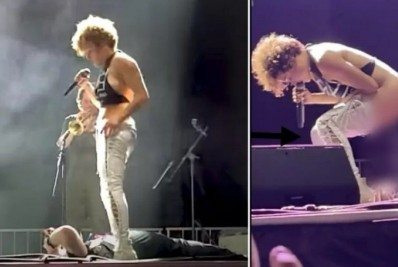 Banda de rock se desculpa após vocalista fazer xixi no rosto de fã