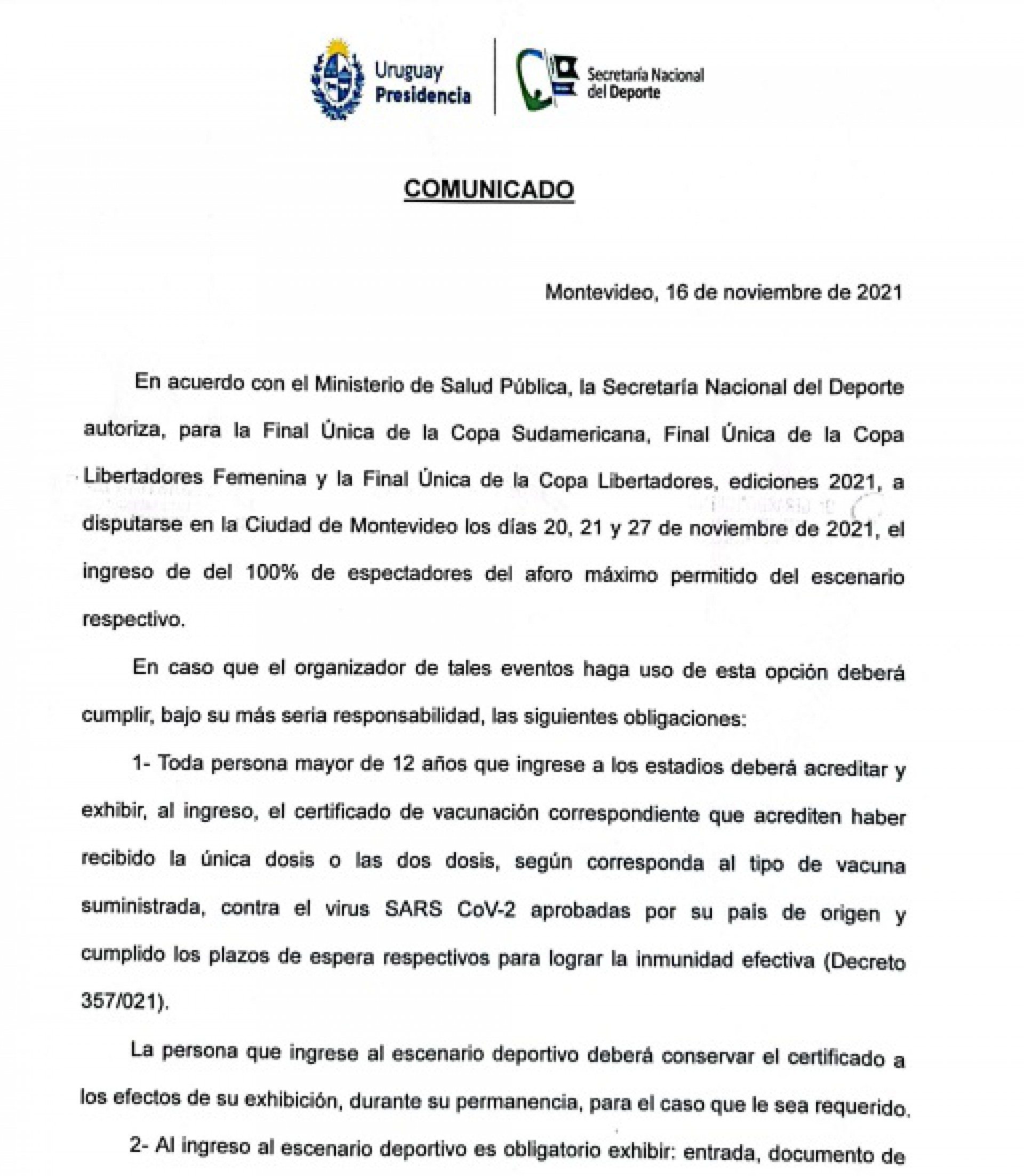 Decisão da Libertadores terá 100% de público - Reprodução