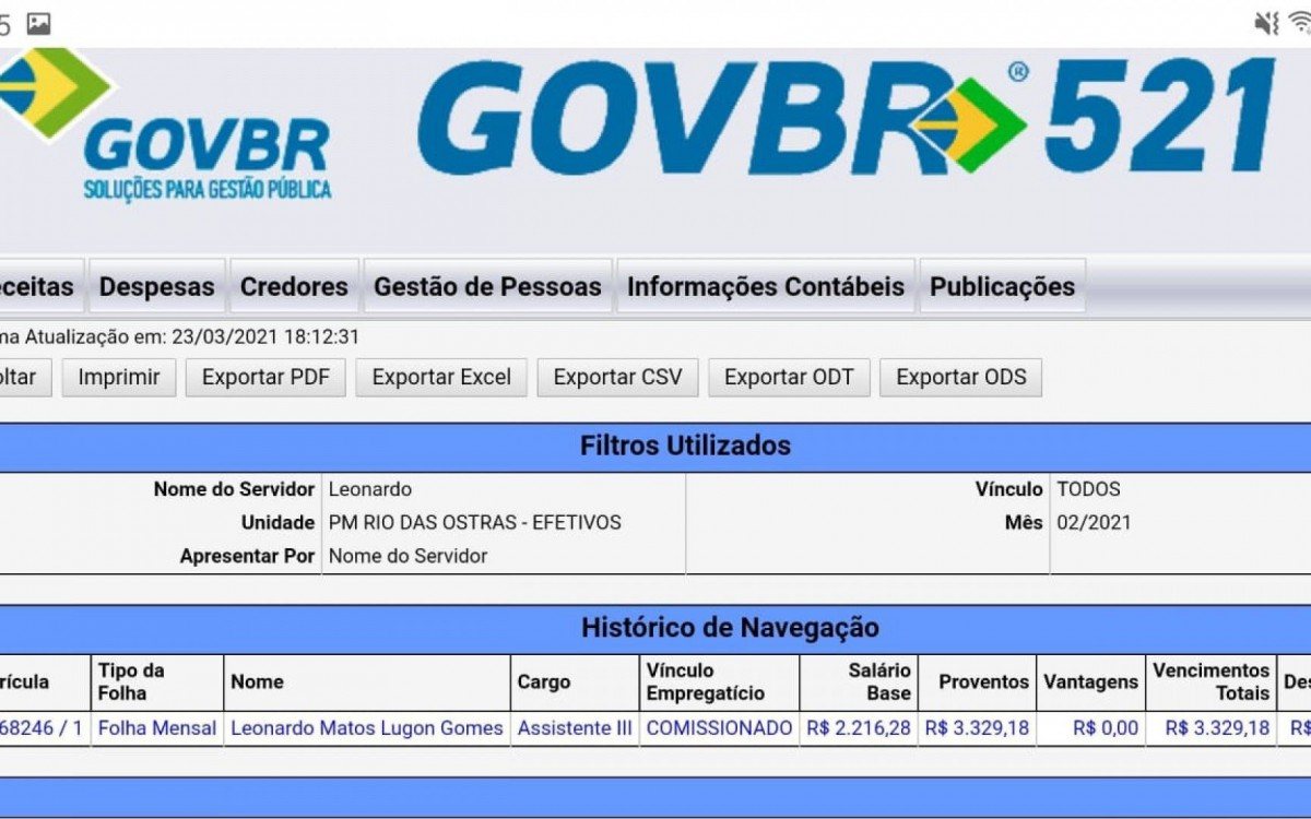 Prefeito de Rio das Ostras mant&eacute;m servidores comissionados em fun&ccedil;&atilde;o de motorista. 