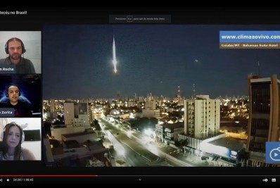 Câmeras registram passagem de meteoro no Brasil