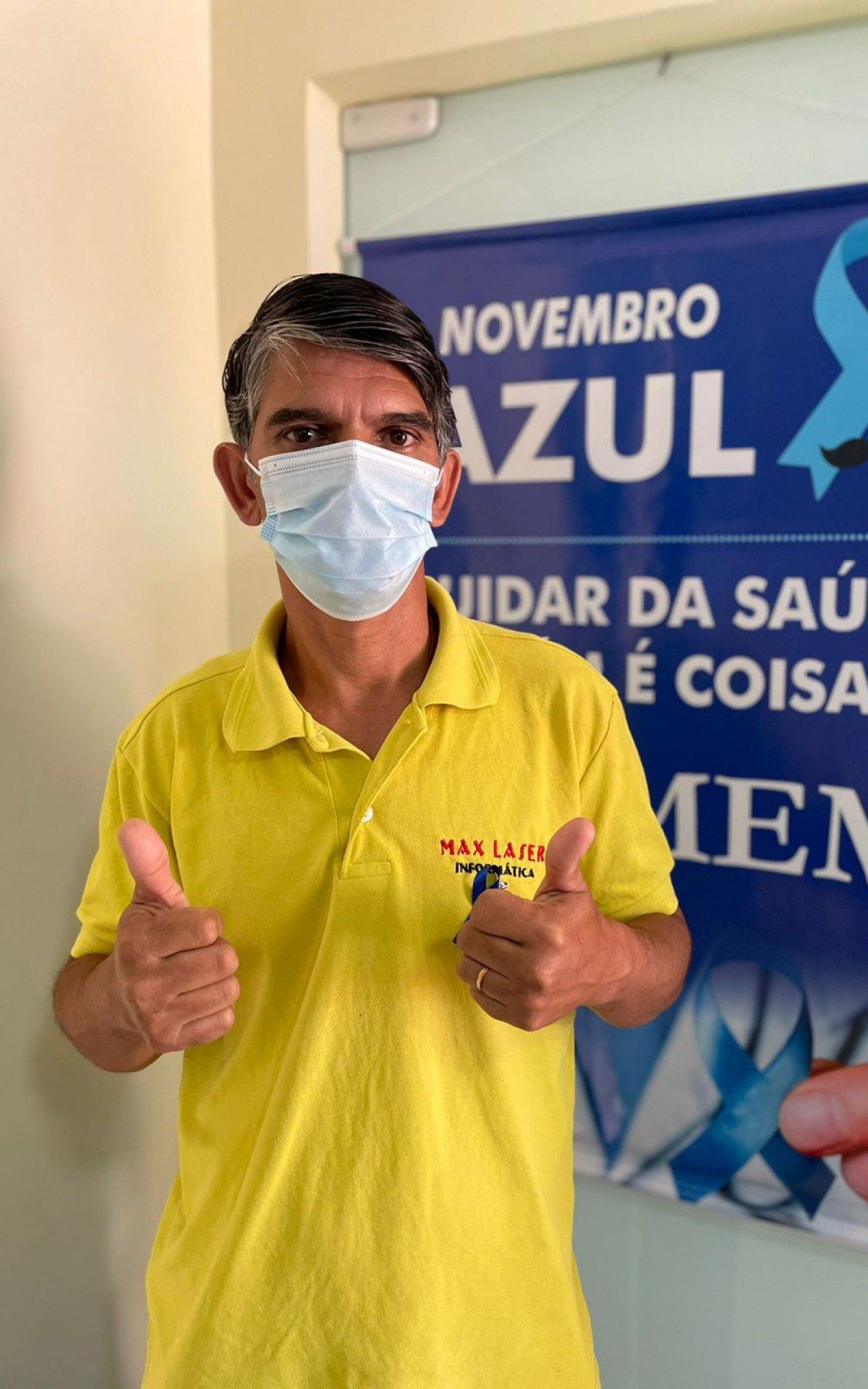 O mec&acirc;nico Lu&iacute;s Ant&ocirc;nio Oliveira se consultou. Ele perdeu um irm&atilde;o v&iacute;tima d c&acirc;ncer de pr&oacute;stata