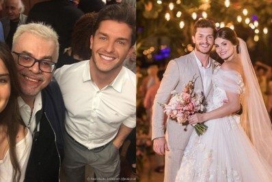Padrinho de Camila e Klebber, Walcyr Carrasco faltou cerimônia do casamento; relembre!