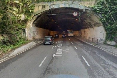 Acidente deixa três feridos no Túnel Raul Veiga, em Niterói