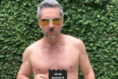 Alexandre Nero usa foto sem camisa para provocar o governo