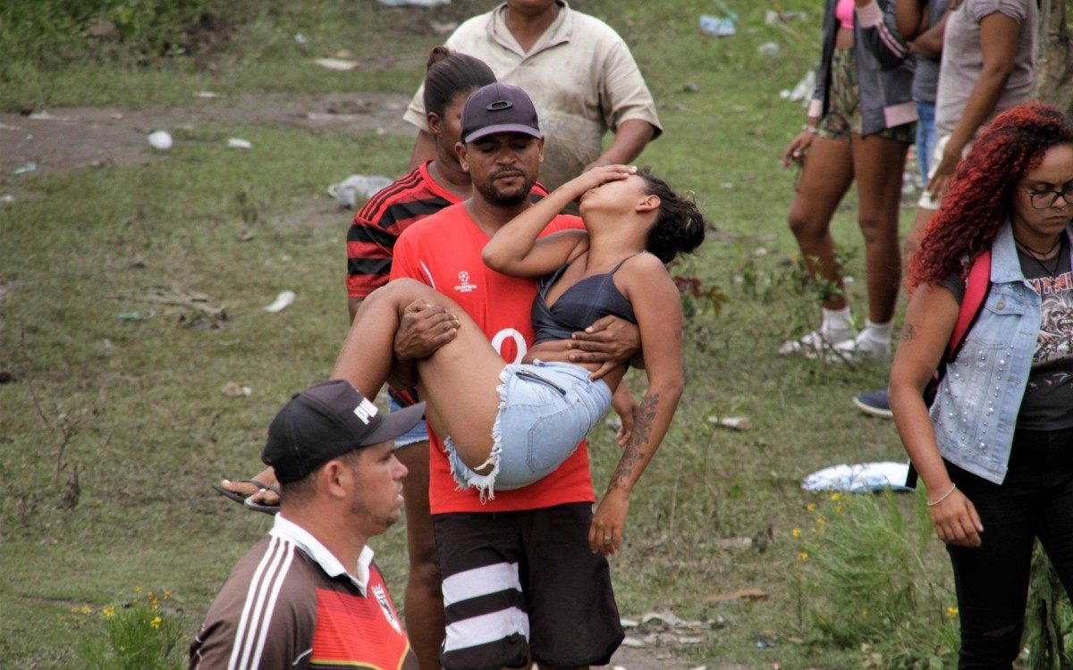Chacina no Complexo do Salgueiro em São Gonçalo, nesta segunda feira (22). - Marcos Porto/Agencia O Dia