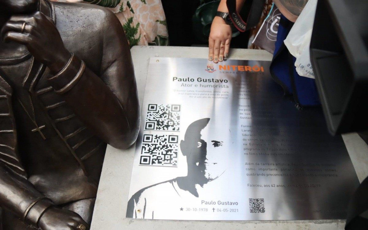 Inauguração de estátuas em homenagem a Paulo Gustavo em Niterói - Agnews