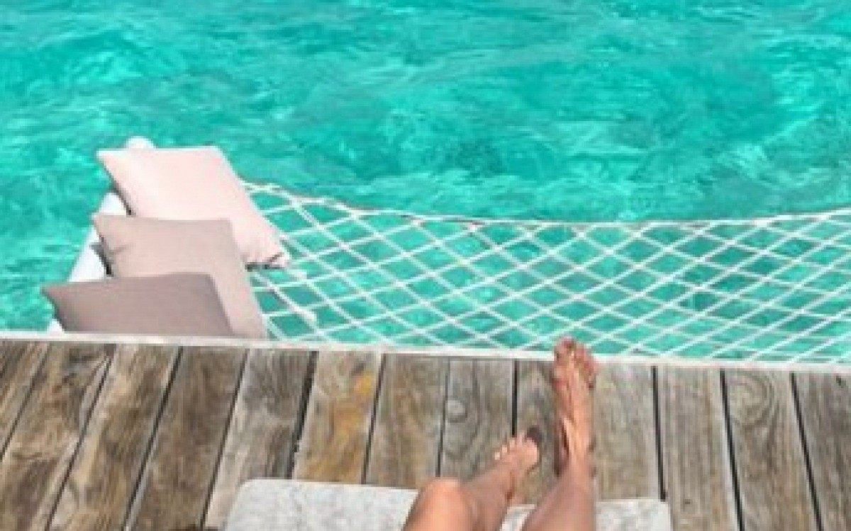 Luciana Gimenez est&aacute; nas Ilhas Maldivas