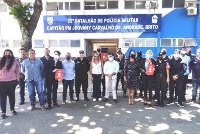 Secretário de Segurança e Ordem Pública de Búzios participa de reunião na sede do 25º BPM