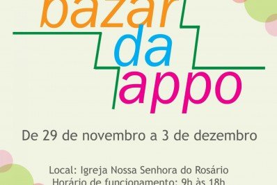 Bazar da APPO: edição é realizada mais uma vez na igreja do Rosário, no Centro