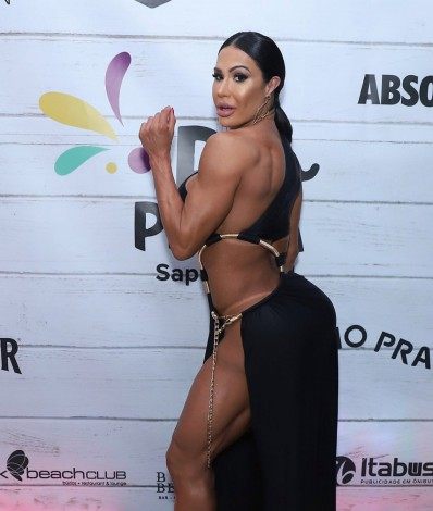 Gracyanne Barbosa no lançamento de um camarote para o Carnaval 2022 - Ag. News