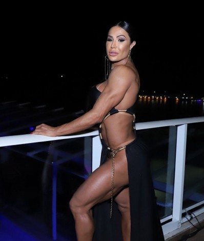 Gracyanne Barbosa no lançamento de um camarote para o Carnaval 2022 - Ag. News