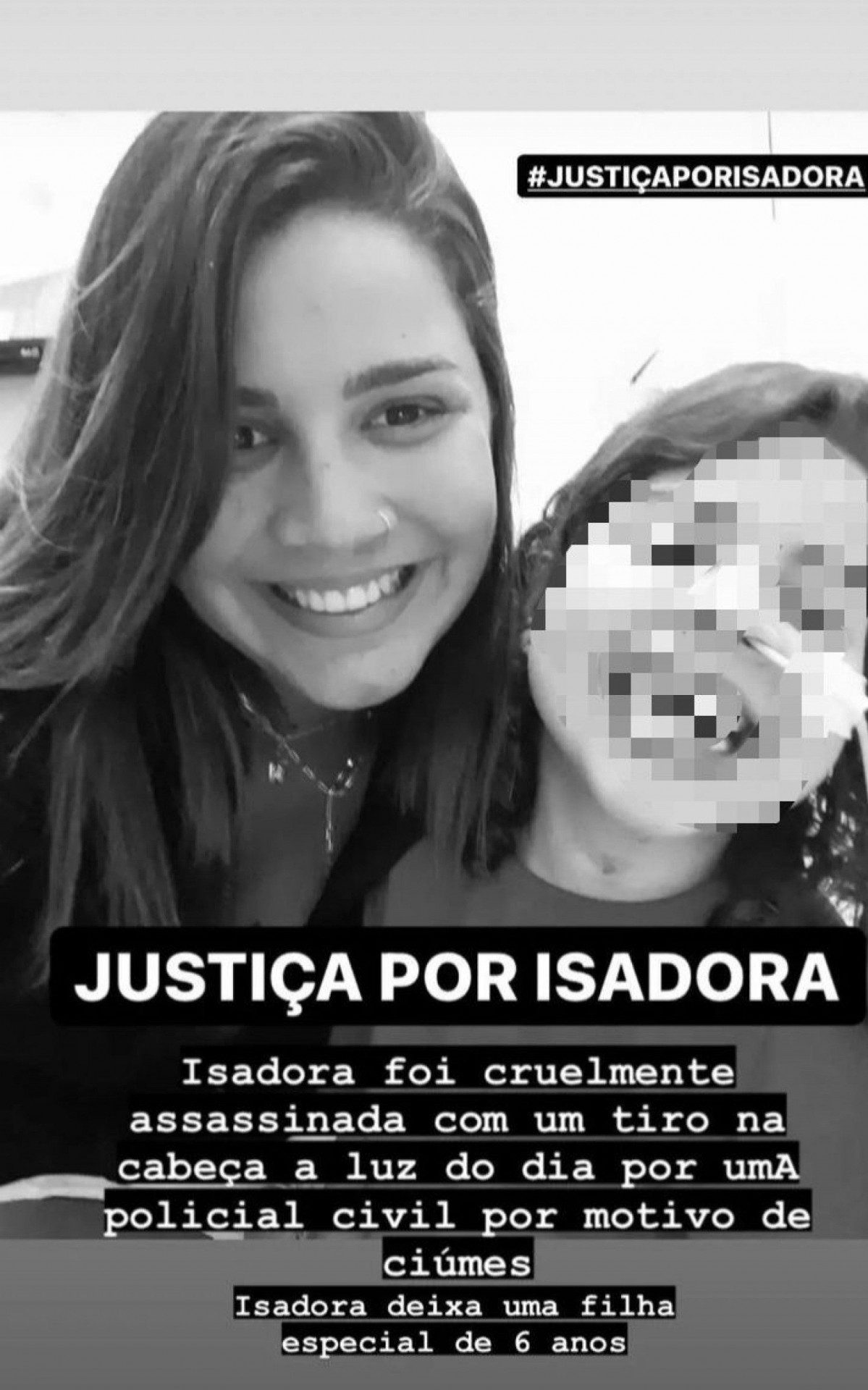 Familiares de Isadora Calheiros pedem justiça  - Reprodução/Instagram 