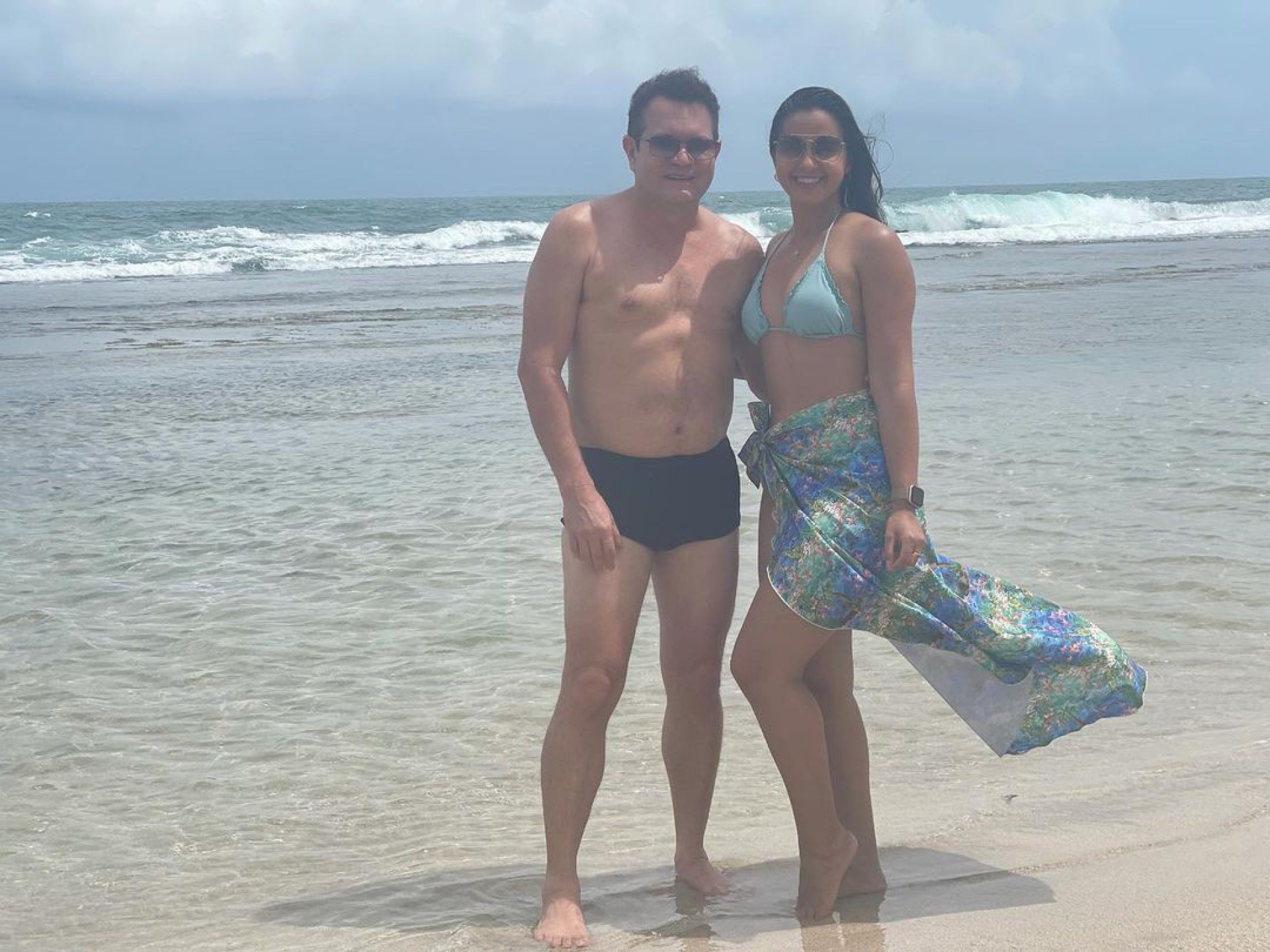 Ximbinha e atual esposa, Karen Kethlen - Reprodução/Instagram