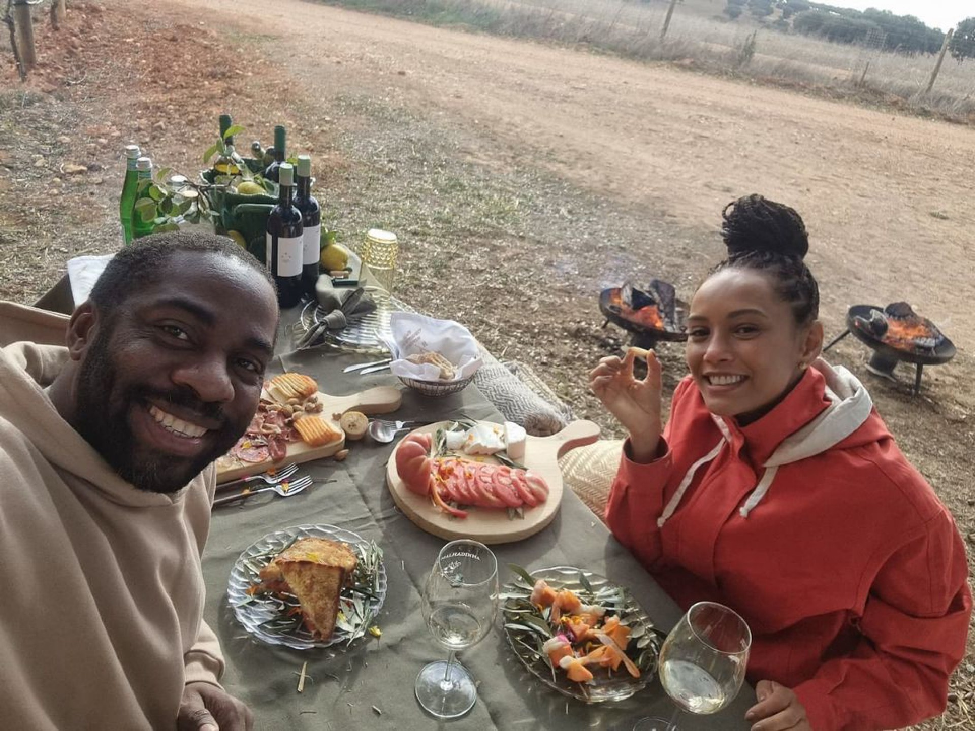 Lázaro Ramos e Taís Araujo em Portugal - Reprodução/Instagram