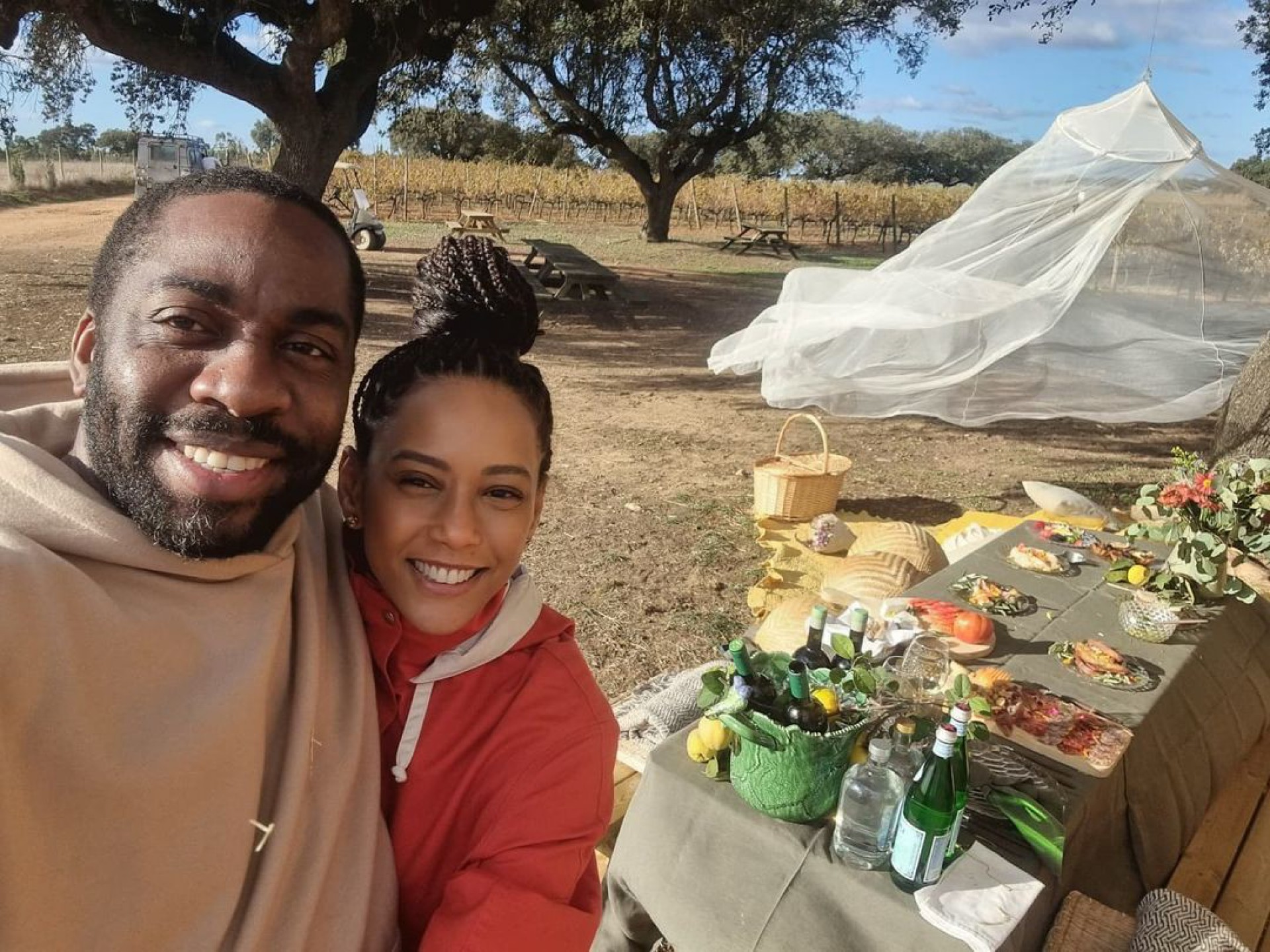 Lázaro Ramos e Taís Araujo em Portugal - Reprodução/Instagram