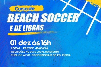 Saquarema realiza curso sobre Beach Soccer