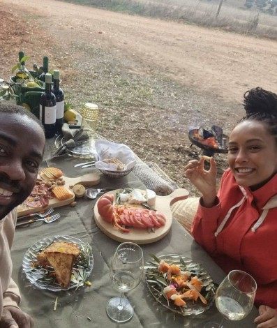 Lázaro Ramos e Taís Araujo em Portugal - Reprodução/Instagram