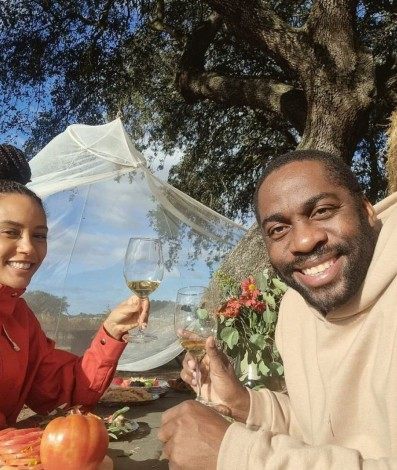 Lázaro Ramos e Taís Araujo em Portugal - Reprodução/Instagram