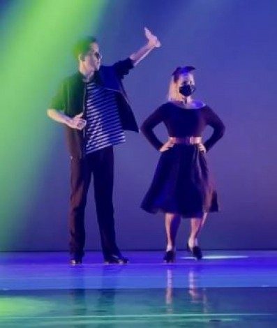 Romeu, filho de Marcos Mion, em apresentação de dança - Reprodução