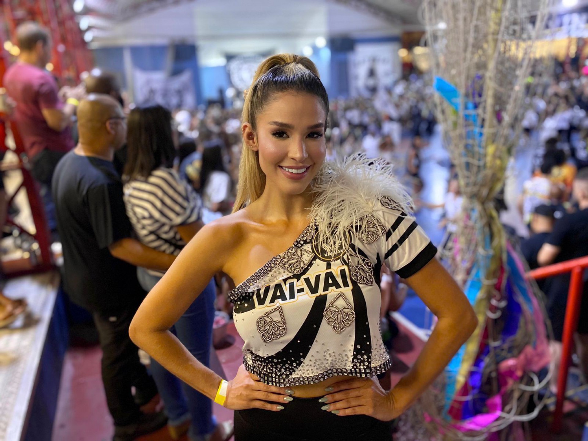 Ex-BBB curtiu evento em escola de samba de São Paulo - Créditos: Dani Felicio/Divulgação