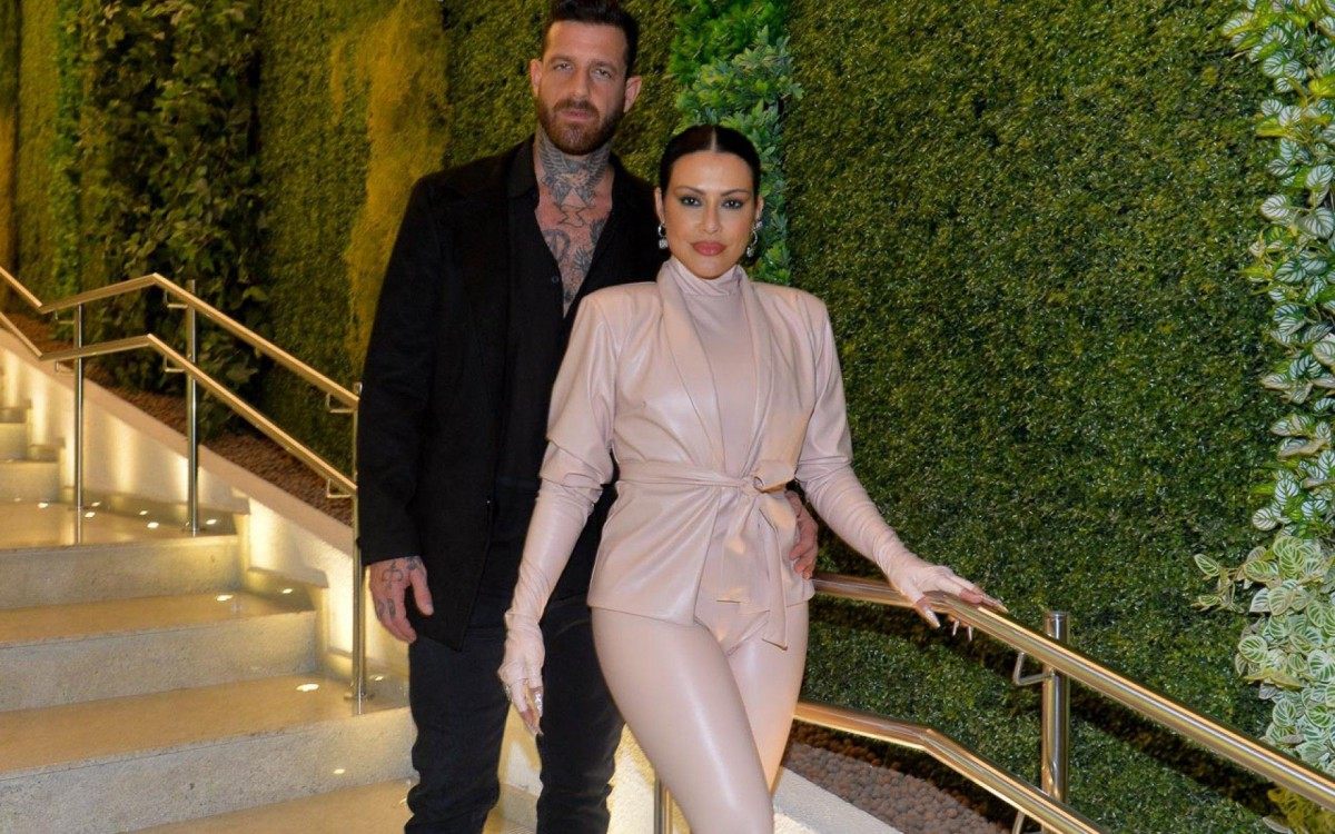 Cleo e o marido, Leandro D'Lucca - Francisco Cepeda / Ag. News