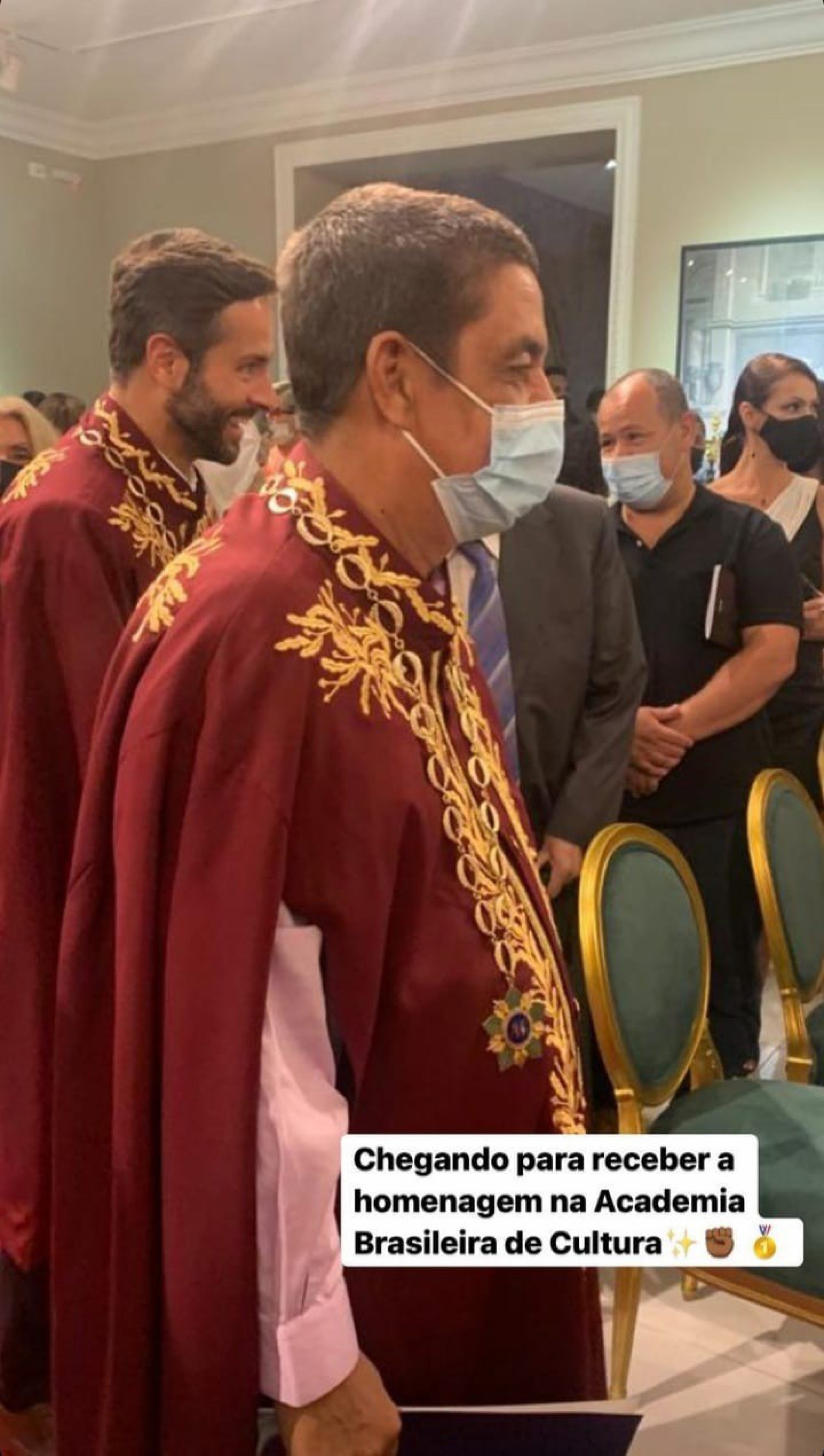Sambista participou de cerimônia na Academia Brasileira de Cultura  - Reprodução/Instagram