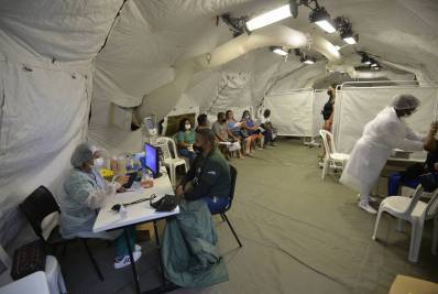 Tenda para atender casos leves de gripe é inaugurada na UPA de Marechal Hermes