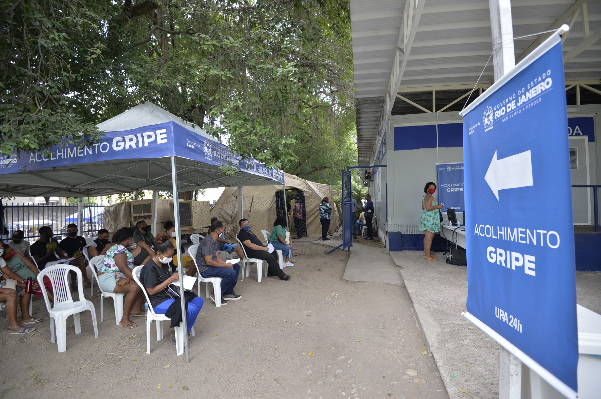 Secretaria Estadual de Saúde inaugura tenda na UPA de Marechal Hermes - FabioCosta