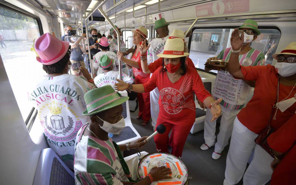Trem do Samba retomou shows presenciais neste s&aacute;bado (4) - F&aacute;bio Costa/Ag&ecirc;ncia O Dia