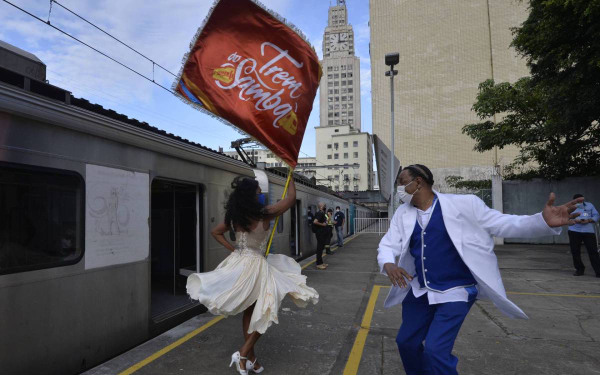 Trem do Samba retomou shows presenciais neste s&aacute;bado (4) - F&aacute;bio Costa/Ag&ecirc;ncia O Dia
