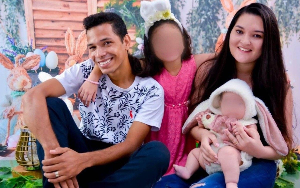 Jonatas Davi dos Santos, de 30 anos, morreu enquanto fazia entrega de comida para um aplicativo. Jogador do Flamengo atropelou o ciclista em uma avenida da Barra da Tijuca - Reprodução