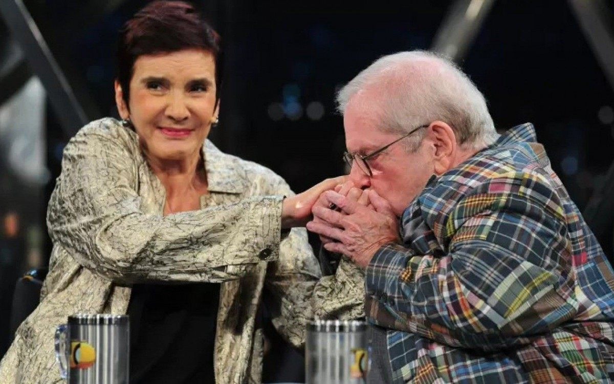 Lucia Hippolito em participação no 'Programa do Jô' - Divulgação/TV Globo