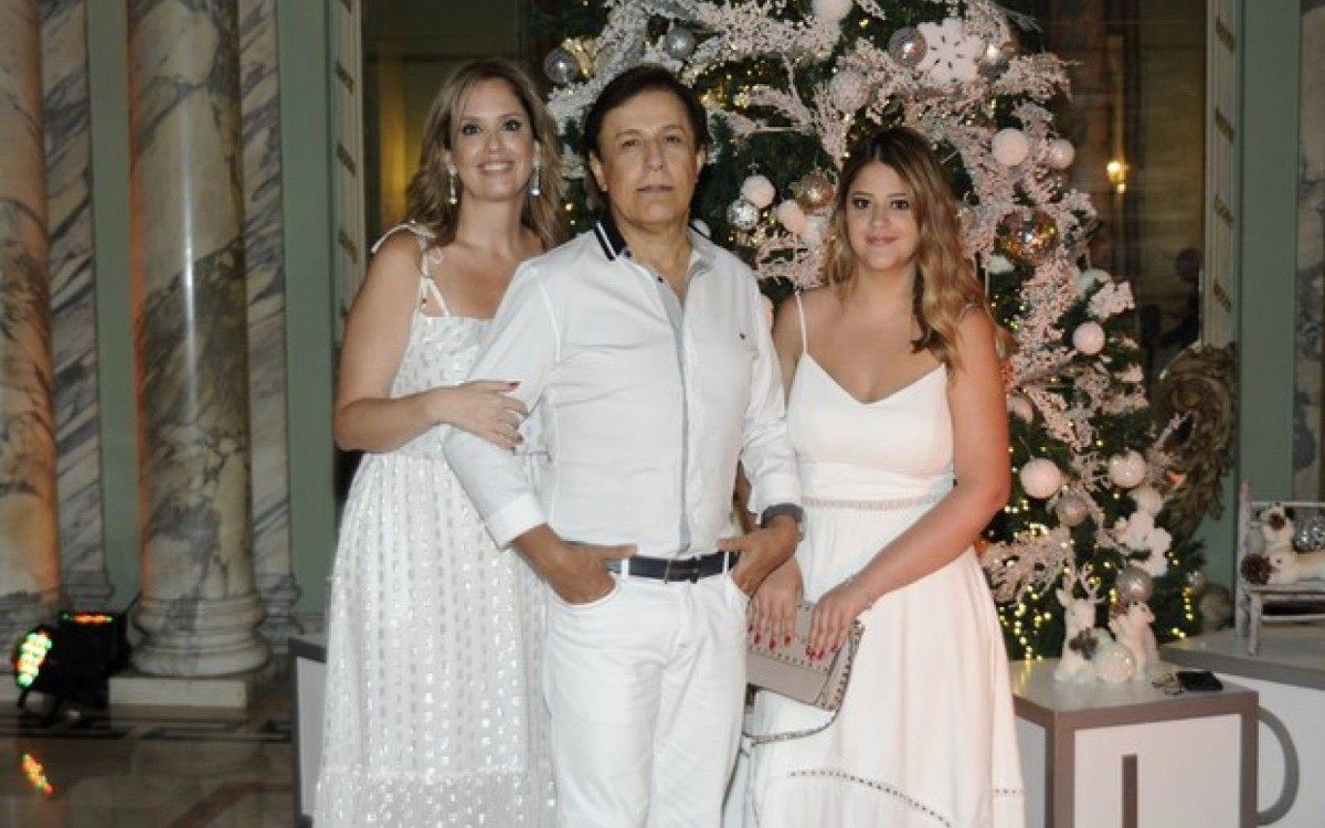 Patricia, Tom Cavalcante e a filha Maria Antonia