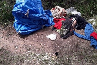 Polícia Militar encontra acampamento de traficantes em Saquarema - divulgação 