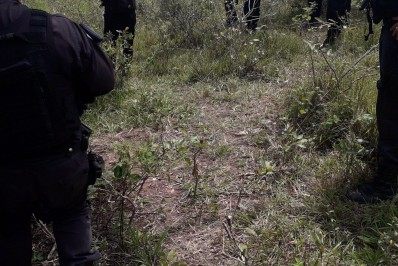 Polícia Militar encontra acampamento de traficantes em Saquarema